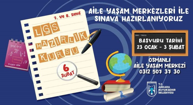 Ankara Büyükşehir Belediyesinden LGS VE YKSye hazırlık kursları