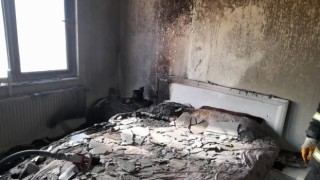 Burdurda evde çıkan yangında 1 kişi dumandan etkilendi