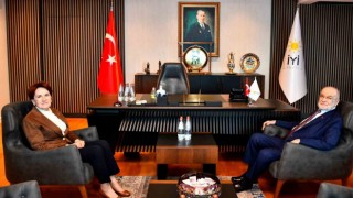 İYİ Parti lideri Akşener, Saadet Partisi lideri Karamollaoğluyla bir araya geldi