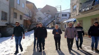 NEVÜ akademisyenleri deprem bölgesinde yapısal hasarları inceliyor