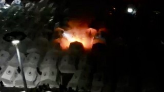 Osmaniyede çadır kentte yangın