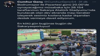 Sakaryaspor Kulüp Başkanı Gençten taraftara davet
