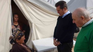 TDP Genel Başkanı Sarıgül, Hatayda çadır kentteki depremzedeleri ziyaret etti