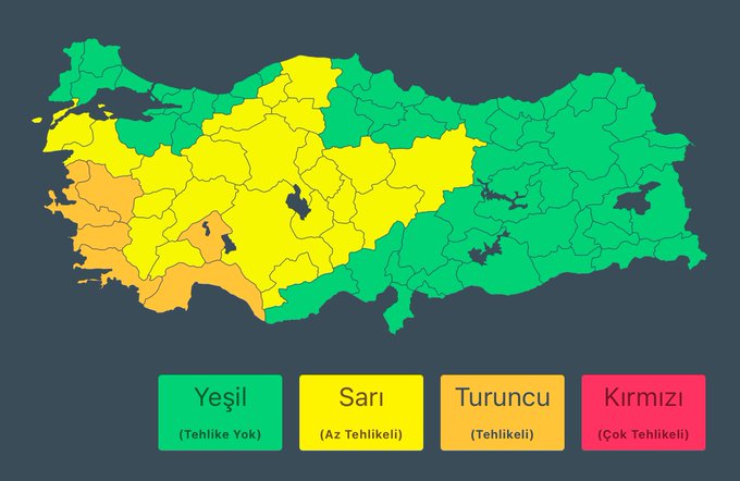 Meteoroloji'den 30 İle Şiddetli Yağış Uyarısı Aralarında Kayseri'de Var: Dikkatli Olun
