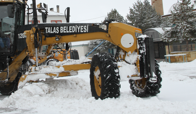 Talas'ta Kış Çalışmaları Aralıksız Sürüyor