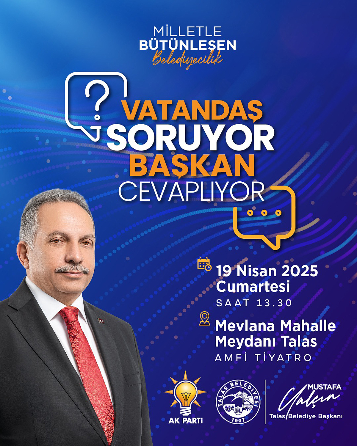 Talas Belediye Başkanı Mustafa Yalçın, Vatandaşlarla Buluşuyor
