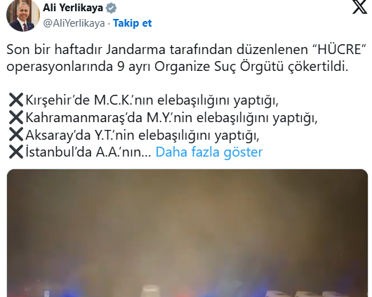 Jandarma'nın 'HÜCRE' Operasyonunda 9 Suç Örgütü Çökertildi: 76 Gözaltı, 50 Tutuklama!