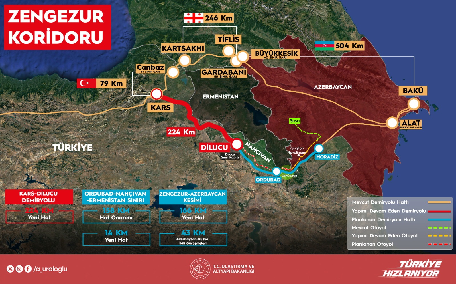 Kars-Iğdır Demiryolu Hattı'nın Temeli 22 Ağustos'ta Atılıyor