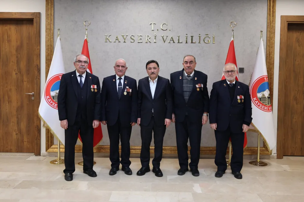 Muharip gazilerden Vali Gökmen Çiçek’e ziyaret