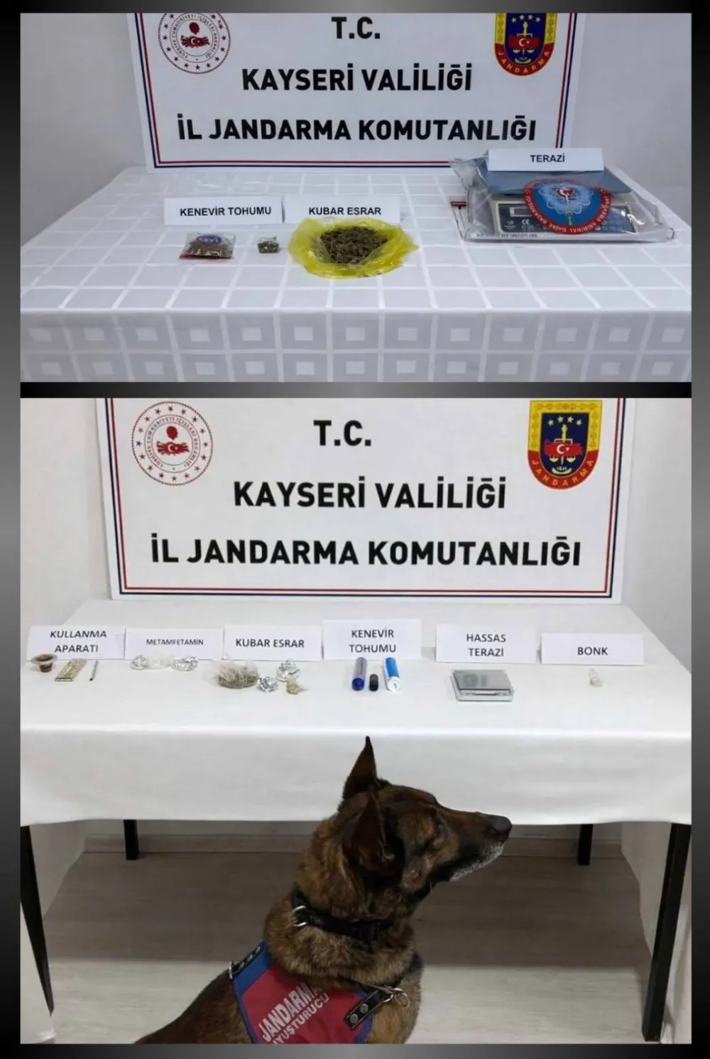 Kayseri'de uyuşturucu operasyonu: 2 gözaltı