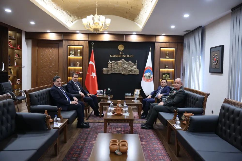 Kara Kuvvetleri Komutanı Tokel ile Bakan Yardımcısı Ayhan’dan Vali Çiçek’e ziyaret