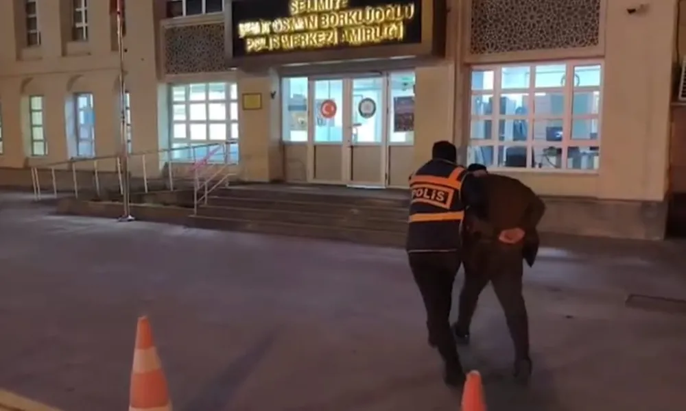 Araç lastiği kesen şüpheli yakalandı