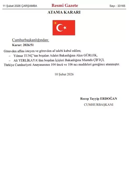 Kabinede önemli 2 değişiklik