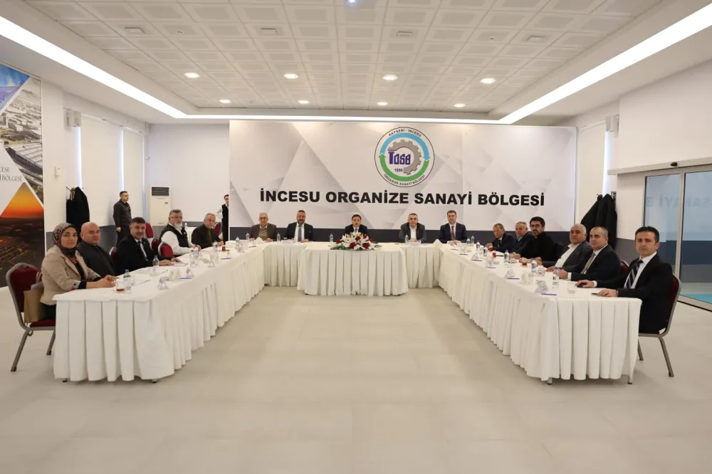İncesu OSB Müteşebbis Teşekkül Heyeti toplandı 