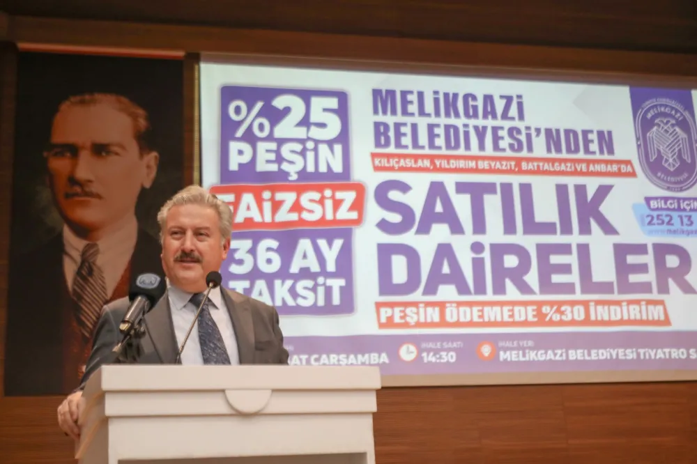 Melikgazi’de 23 daire ihale ile satıldı