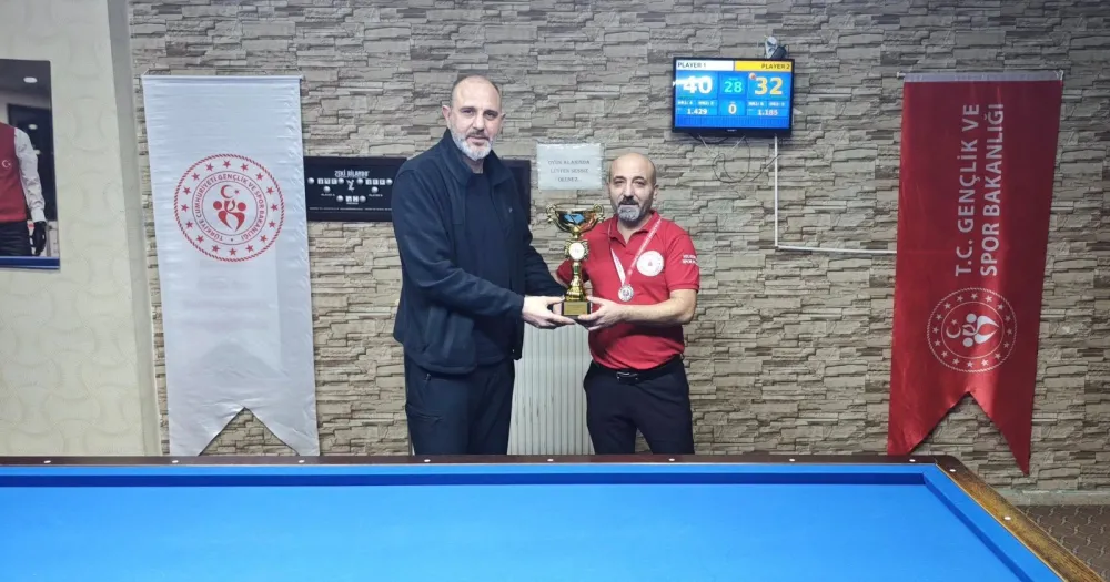 Kayseri’de 3 Bant Bilardo İl Şampiyonası tamamlandı