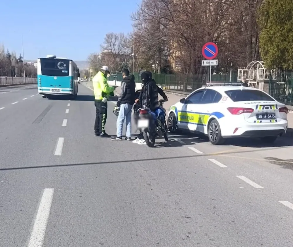 Kayseri’de trafik denetimlerinde 1 haftada 1775 sürücüye işlem