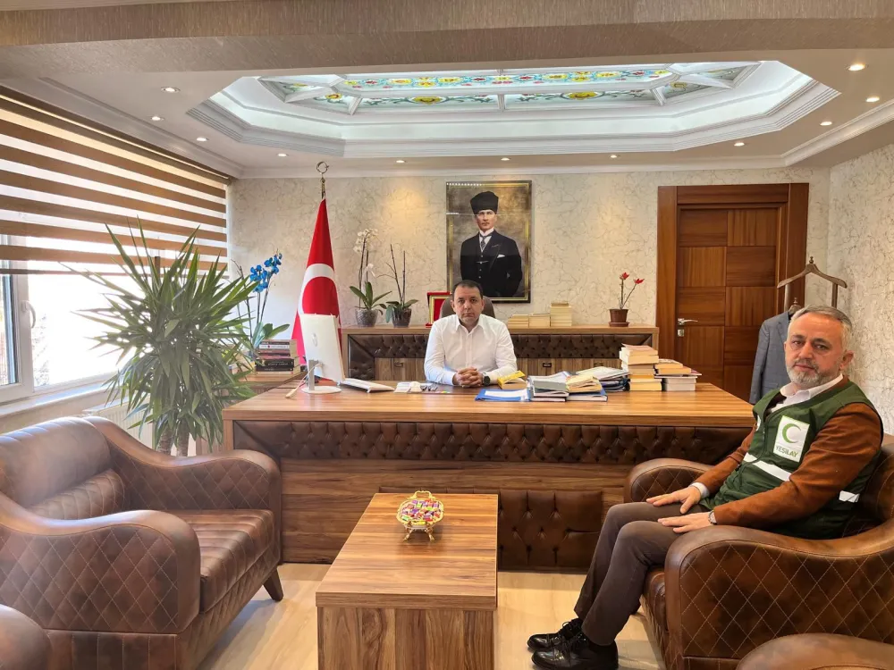 Yeşilay Şube Başkanı Kafalı'dan Kaymakam Gültekin’e ziyaret