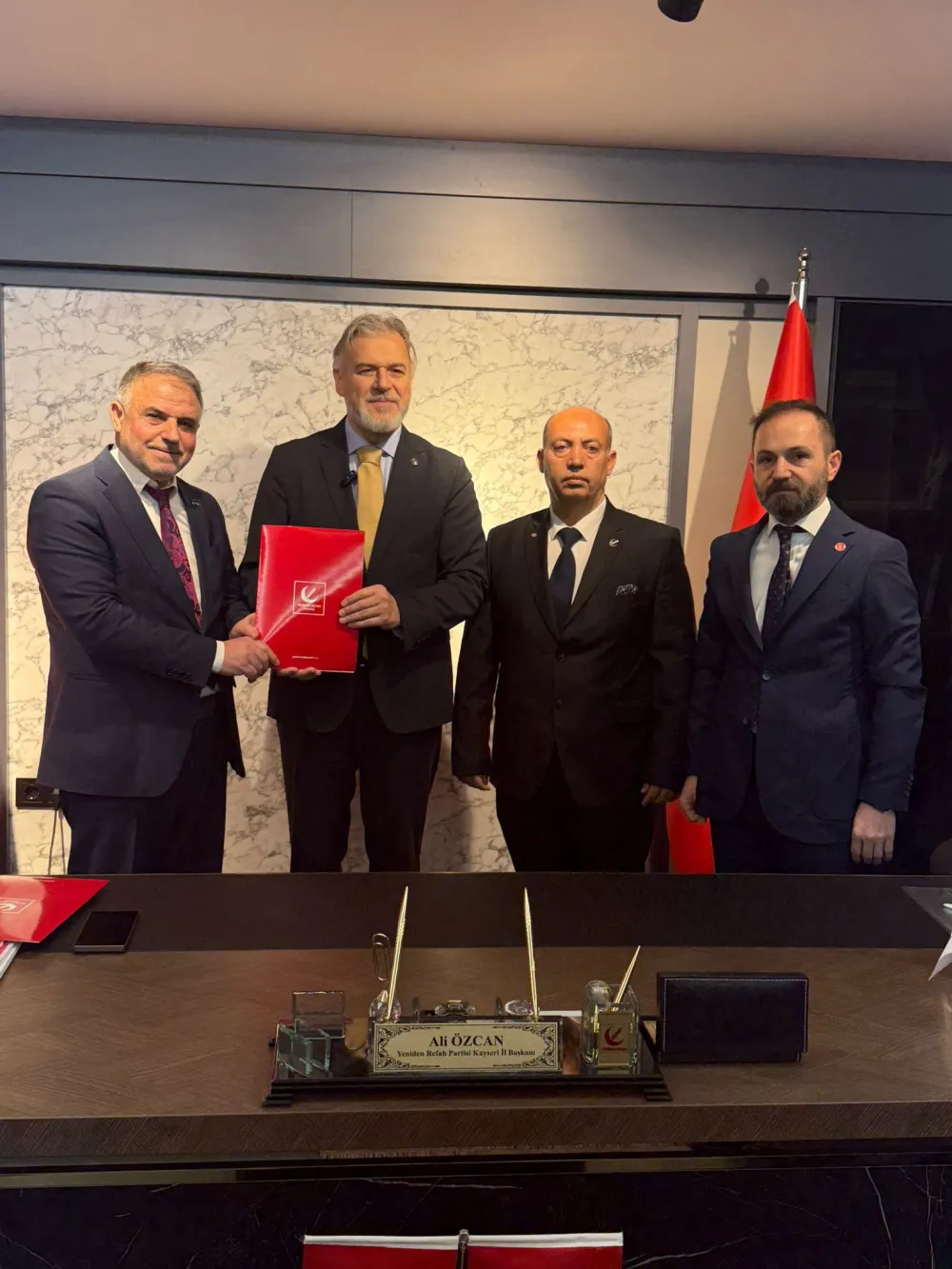 YRP Yahyalı İlçe Başkanlığı’na Veysel Ekinci getirildi