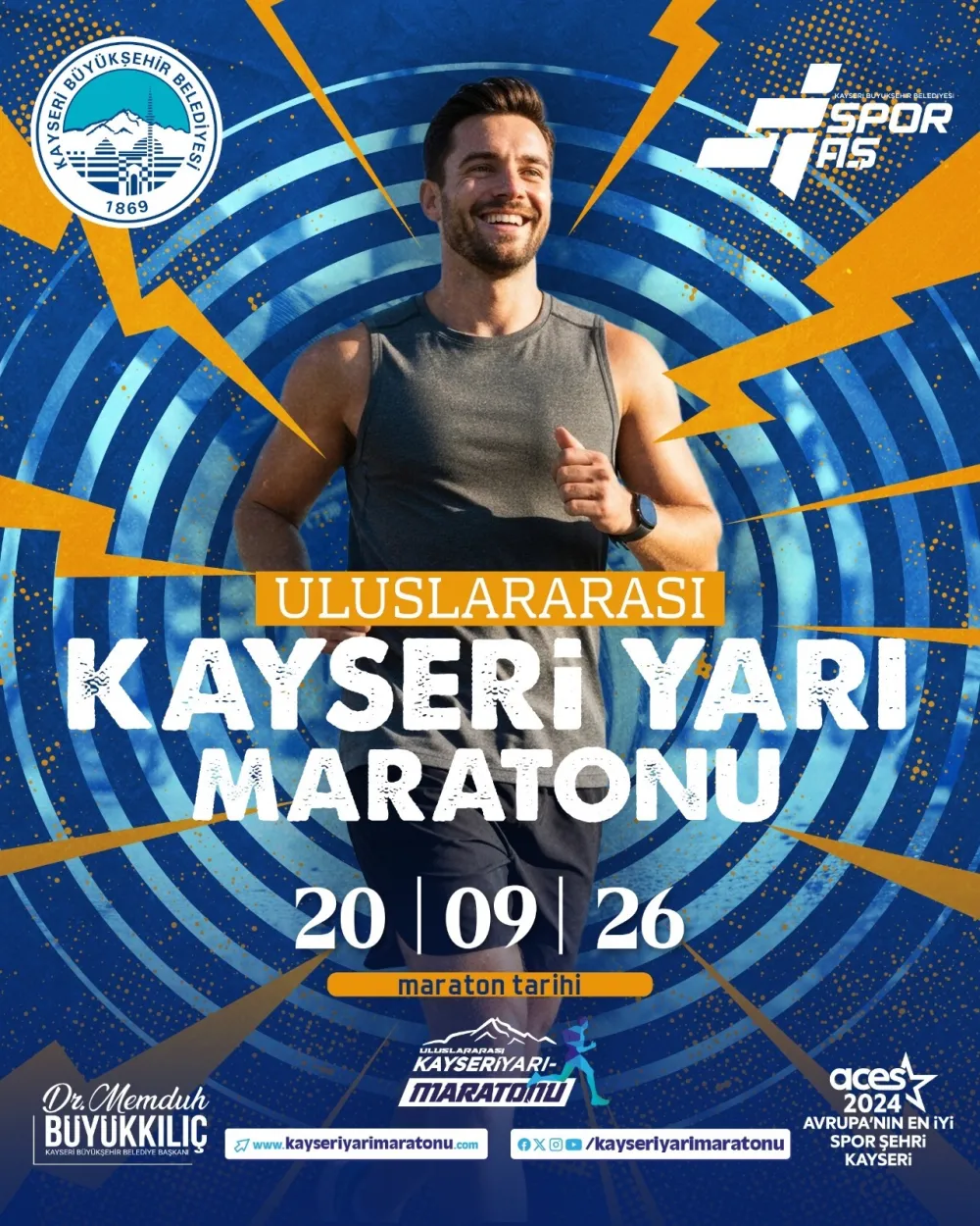 Büyükşehir’in 6. Uluslararası Kayseri yarı maratonu heyecanı başlıyor 