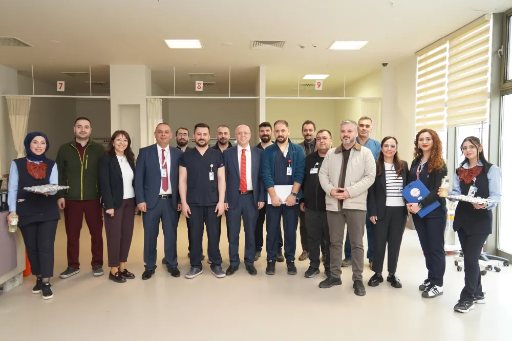 Kayseri Şehir Hastanesi’nde bayramlaşma