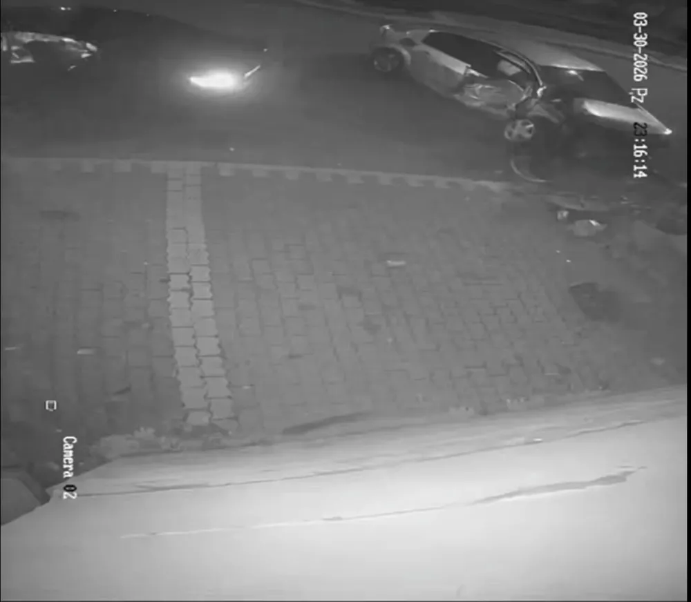 5 kişinin yaralandığı kazanın güvenlik kamera görüntüleri ortaya çıktı