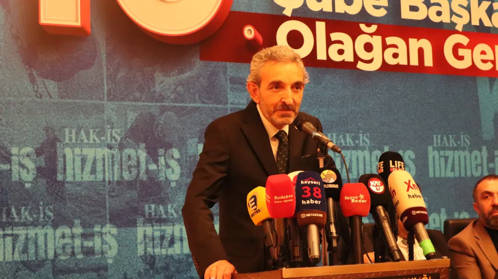 Hizmet-İş Sendikası Kayseri Şubesi’nde Başkan Yavuz Navruz güven tazeledi