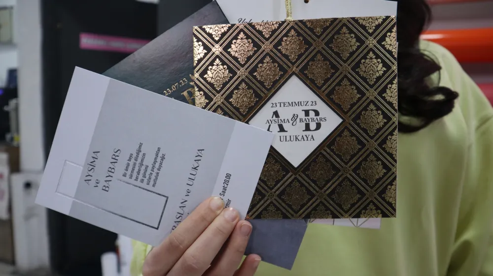 Dijital davetlerin öne çıkmasıyla matbaa davetiyelerine talepte düşüş yaşandı