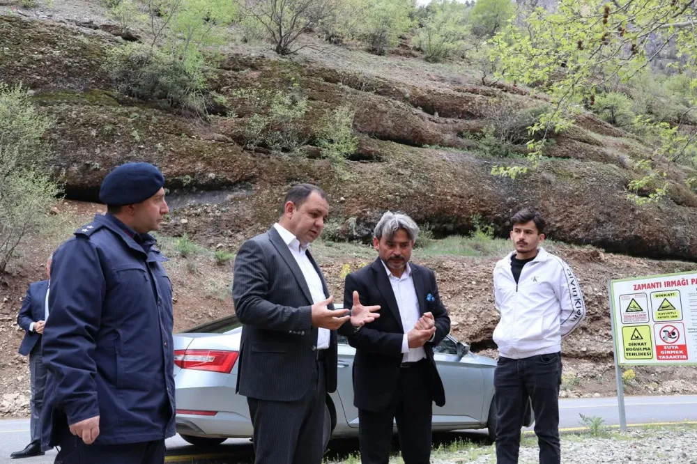 Yahyalı Kaymakamı Gültekin’den rafting turları öncesi inceleme