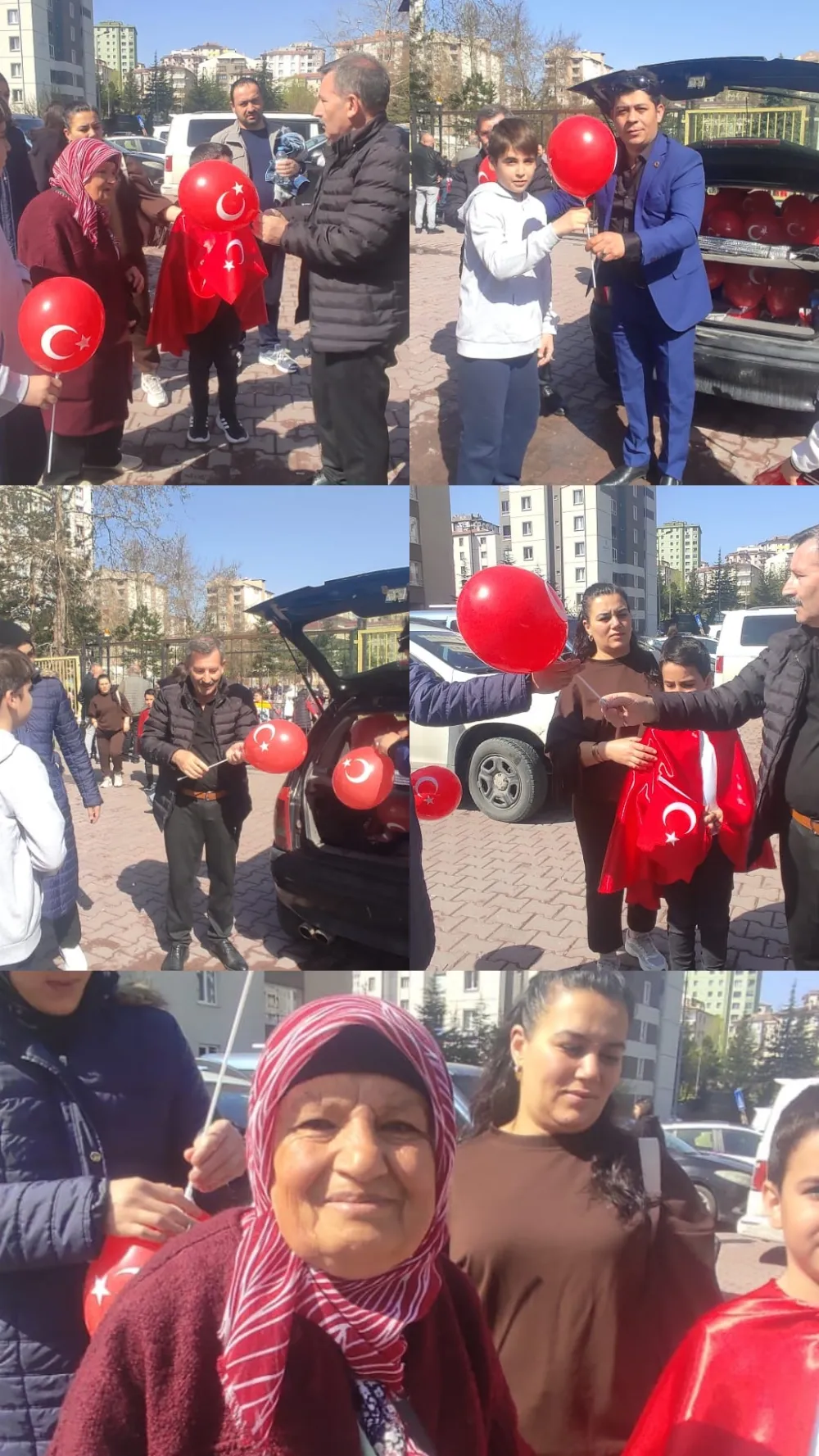 Talas’ta 23 Nisan coşkusu mahallelere yayıldı