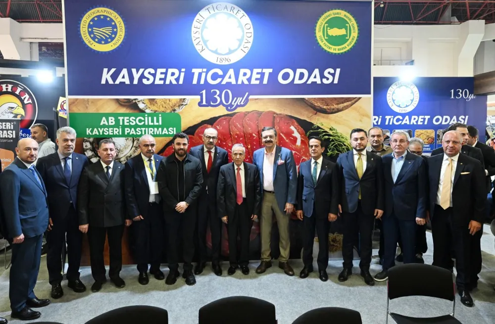 Kayseri pastırmasının Avrupa zaferi YÖREX’te plaketle taçlandı 